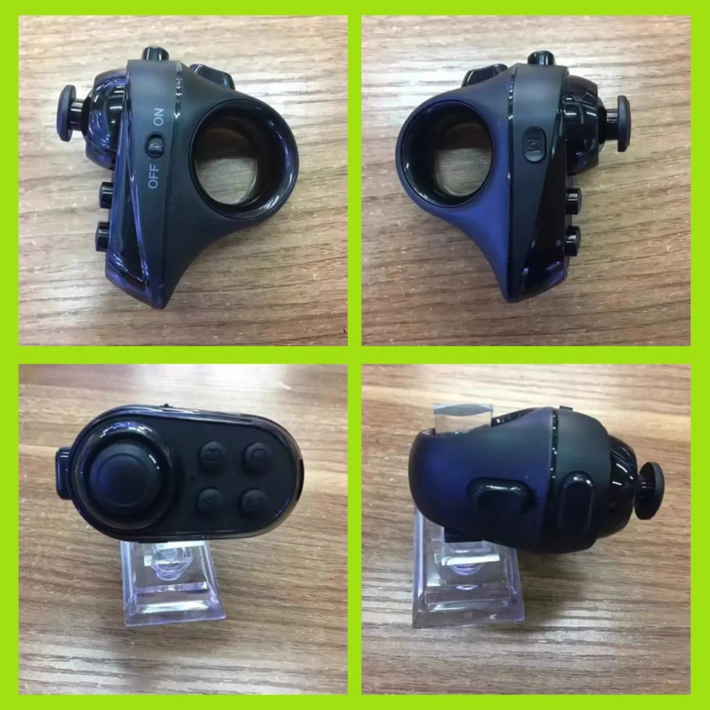 R1 Ring Shape Bluetooth-compatible Remote Control Mini Finger Mouse VR Gaming Wireless Gamepad for iOS Android Phone VR Headset
