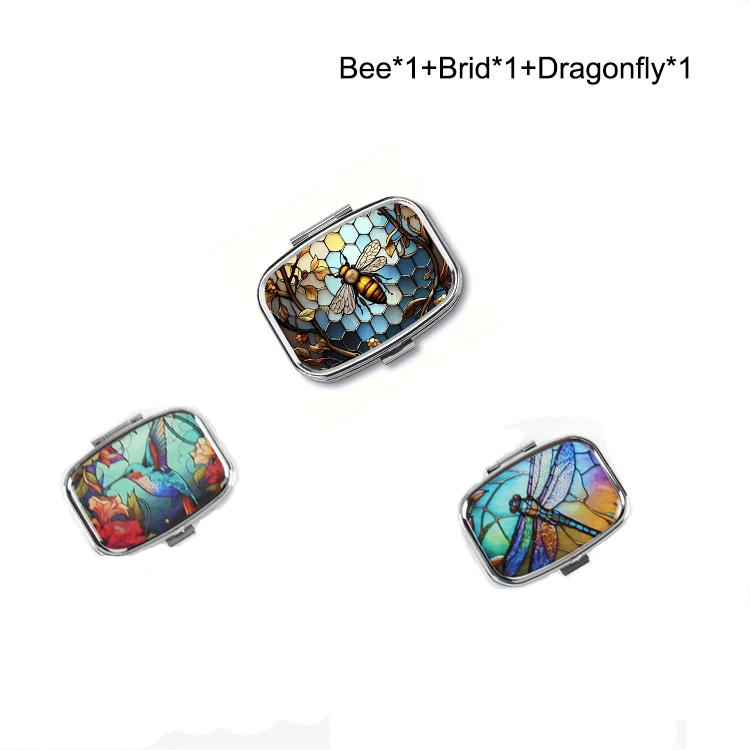 Travel Cases Lovely Colored Medicine Metal Jwelery Organizers Household Holder thumbnail 6