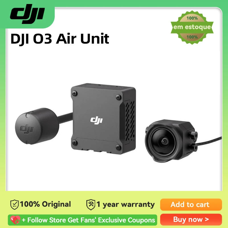 DJI O3 Air Unit 1080p/100fps H.265 Max Video Transmission 10km 30ms Latency 1/1.7-inch CMOS Sensor 4K/60fps 155&deg; Super-Wide air unit fpv transmitter receiver fpv accessories