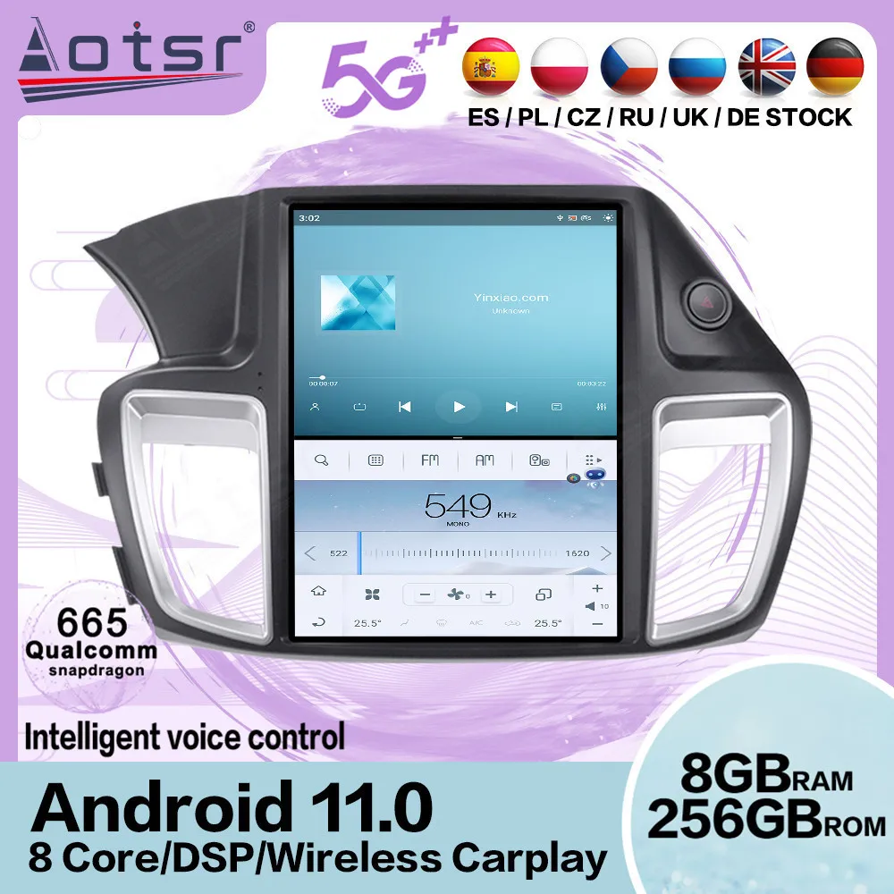 

Qualcomm Tesa- IPS Screen Auto Car Stereo Android 11 Player For Honda Accord 9 2012 2013 2014 2015 2016 2017 GPS Radio Head Unit
