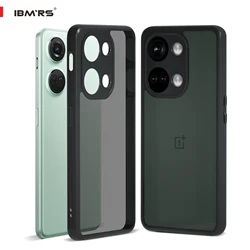OnePlus Ace 2V/Nord 3 5G Shockproof Transparent Anti-Fingerprint Protective Case for Pc + tpu (Matte black for 2V)