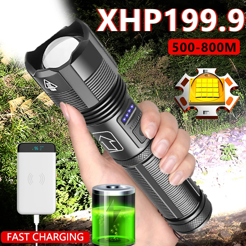 Led Tactical Flashlight XHP70.2 XHP50.2 Usb Hunting Torch Zoomable Rechargeable Lantern 18650 AAA Battery Camping camping light portable flashlight portable lanterns camping lamp camping lantern