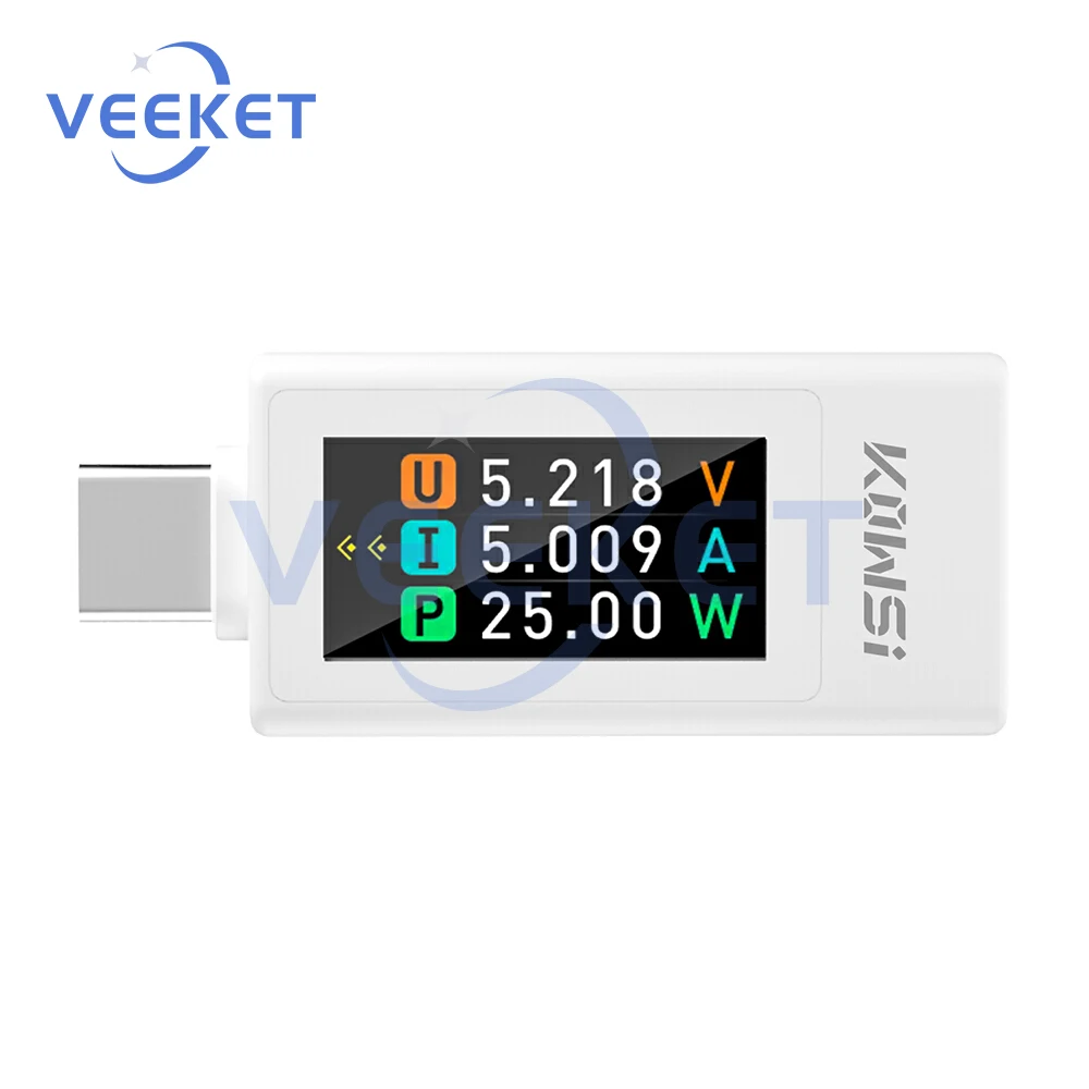 USB-tester DC4-30V USB C multimeter - USB vermogensmeter - voltmeter ampèremeter