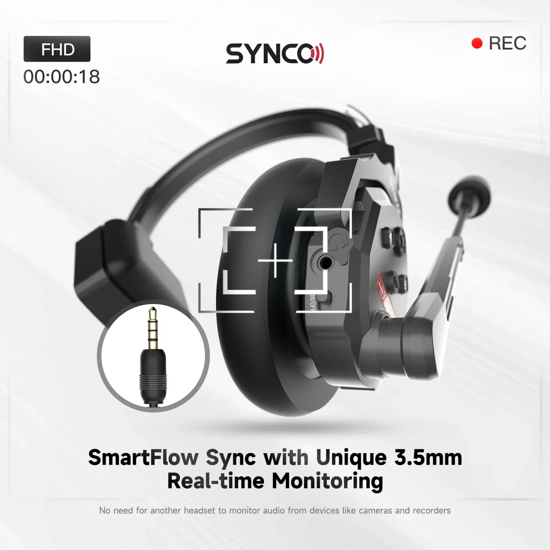 SYNCO Xtalk X5 2.4GHz 풀 듀플렉스 무선 인터콤 시스템 700M 원격 헤드셋 콘덴서 마이크 효율적인 통신용