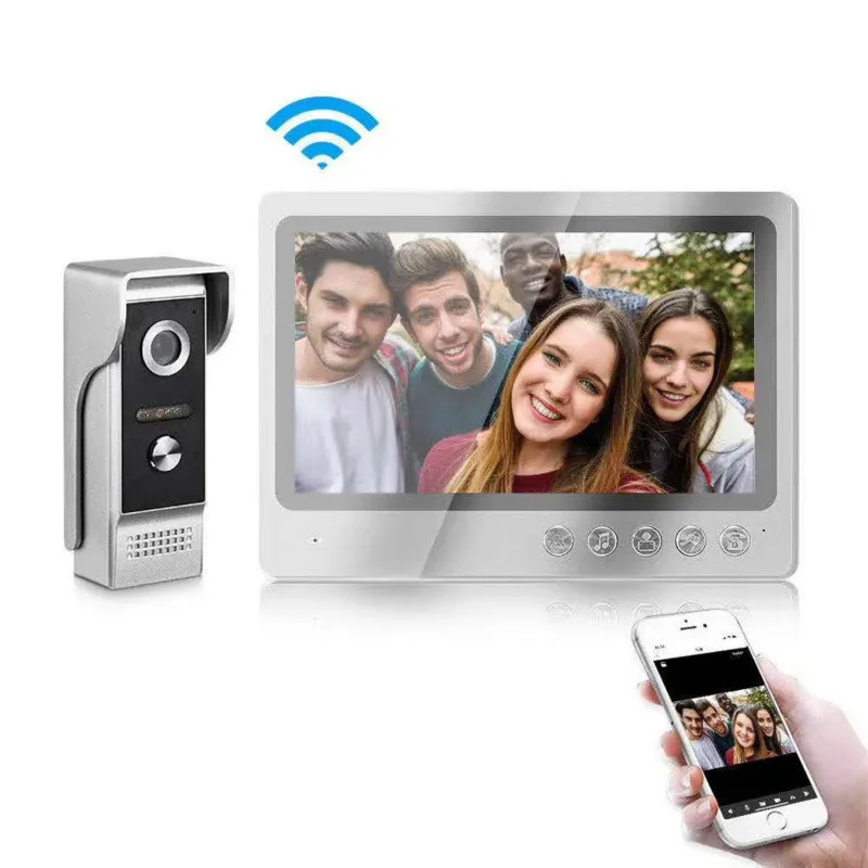 

9Inch Large Screen Wired WIFI IP Doorbell Outdoor Water-proof Video Door Phone Intercom Visual Peephole Viewer Acess Control