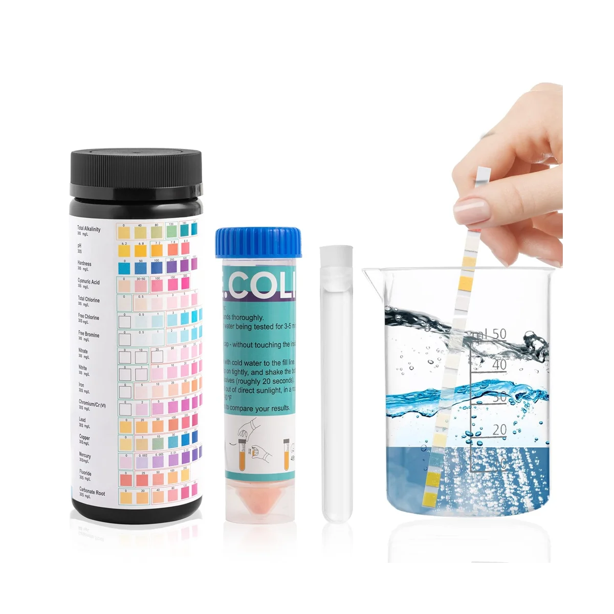 

Версия для питьевой воды 17 в 1, тест для водопроводной воды, тест-полоска для горячей ванны, тест-полоса для спа, тест-полоса для бассейна