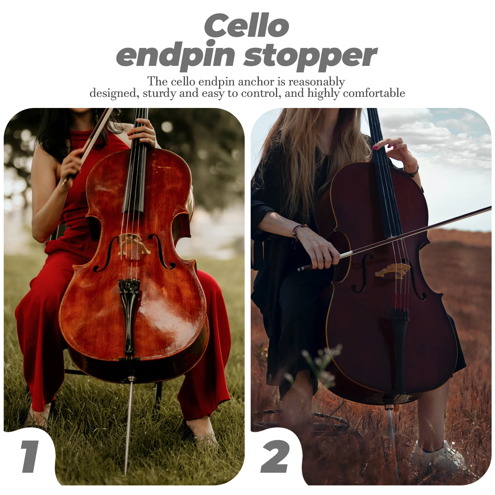 Transparent Anti Slip Pad Cello Endpin Mat Bottom Support Stopper Accessories Violin Anchor Protector Floor String Instrument