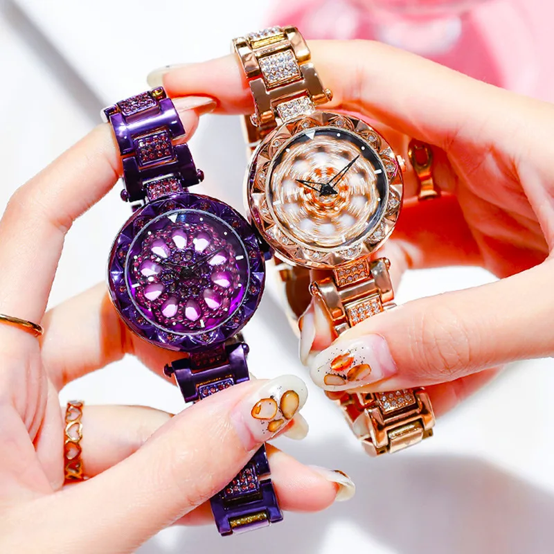 

Wristwatches Genuine Watch for Women Fashion Luxury Design Rose Gold Steel Quartz Ladies Watches Relogio Feminino for Gift Clock