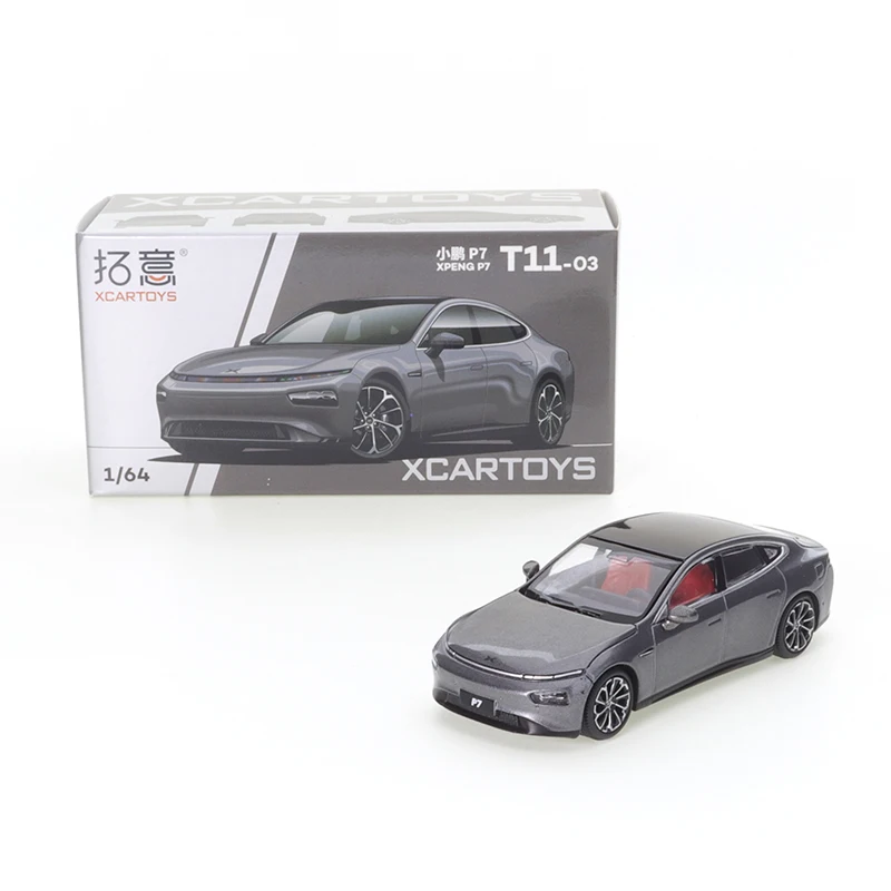 

XCARTOYS 1/64 игрушечный автомобиль из сплава, миниатюрная модель Xiaopeng P7 Tianchen Grey Friends, литой автомобиль из сплава, модель, коллекционная игрушка для мальчиков