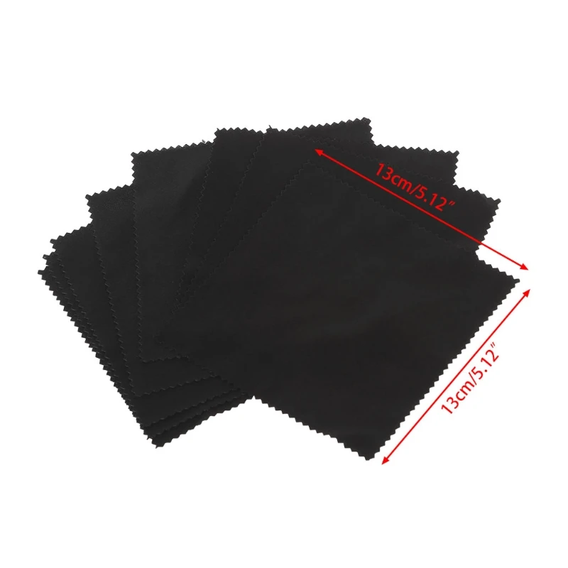 

100 Pcs Glasses Cloth Goggles Eyeglasses Cleaning Wiper Lens Microfiber Screen