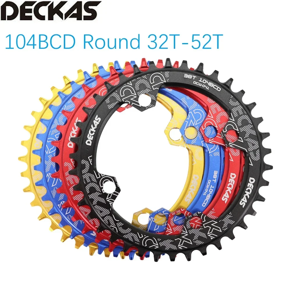 Bike chainring Bike Chainring Round 104 BCD 30T-50T MTB Road Bike Mountain Chainwheel 104bcd