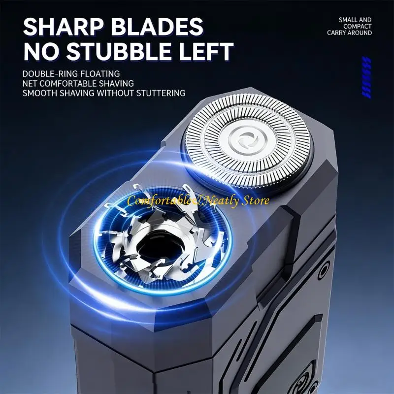 K92B 휴대용 전기 면도기 및 코 트리머 2 in 1 여행용 미용 LED 디스플레이