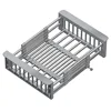Retractable Drain Basket For Kitchen Sink Storage Basket For Washing Fruits And Vegetables Multifunctional Drain Rack 5