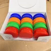 12Pcs/Pack Dia:60MM 3 Layers Pure Mackaki Plastic Pepper Mill Acrylic Spice Crusher Hand Muller Mixed Color 1
