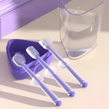 Assistenza sanitaria orale per bambini Spazzolino pulito per denti per bambini Spazzolino morbido per neonati Cura dentale per bambini 3-12 mesi