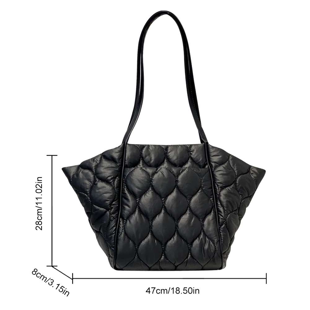 Quilted Tote Bag for Women Handbags Designer Weekender Bag Light Nylon  Padded Puffer Crossbody Shoulder Bags Travel Shopper Bag - AliExpress