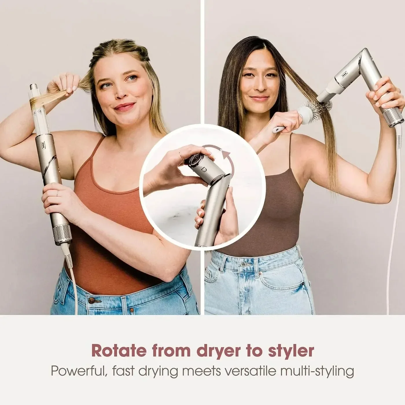 Professional  5-in-1 Multi-function Shark FlexStyle Negative Ion Hair Dryer/Airwarp Hot Air Brush & Multi-Styler Hair Curlers 6