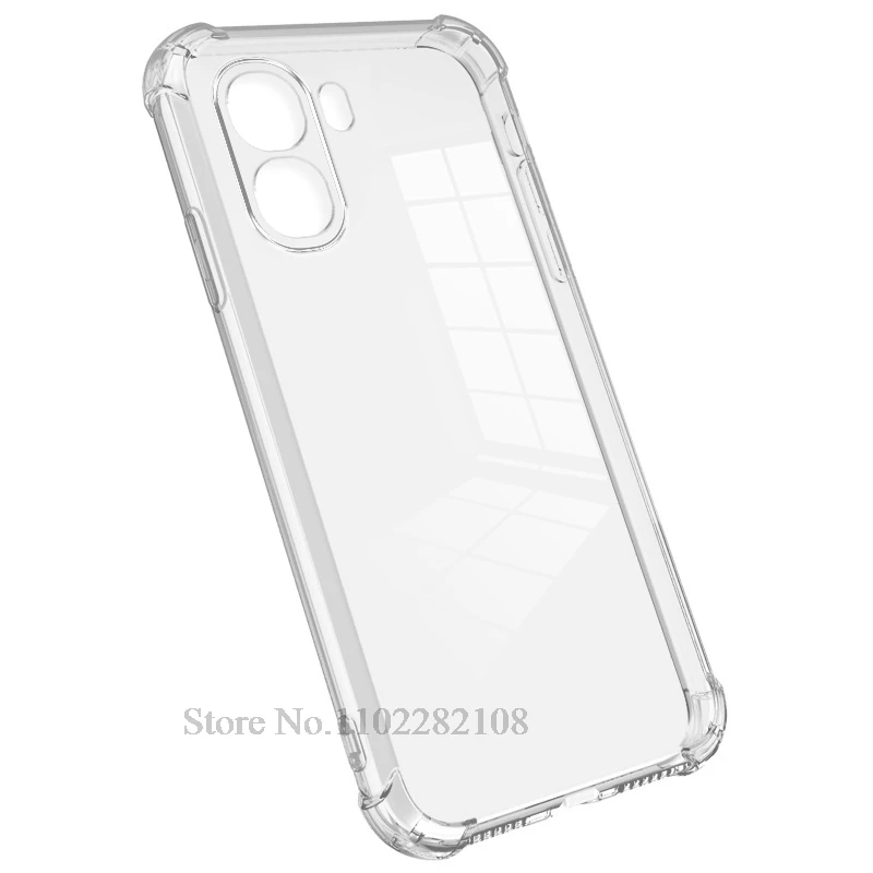 Enhanced Shockproof Transparent Silicone Back Cover