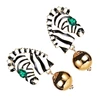 Modern Zebras Silhouettes Earrings for Female Fashion Enthusiasts Party Jewelry A0KD 4