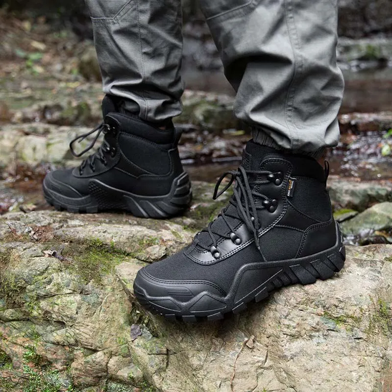 Hiking Shoes Combat Boots FREE SOLDIER Waterproof Hiking Work Boots Men's Tactical Boots Lightweight Military Breathable Desert