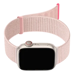Nylon Loop Strap Bracelet - 42 44 45 49mm (Pink sand color)