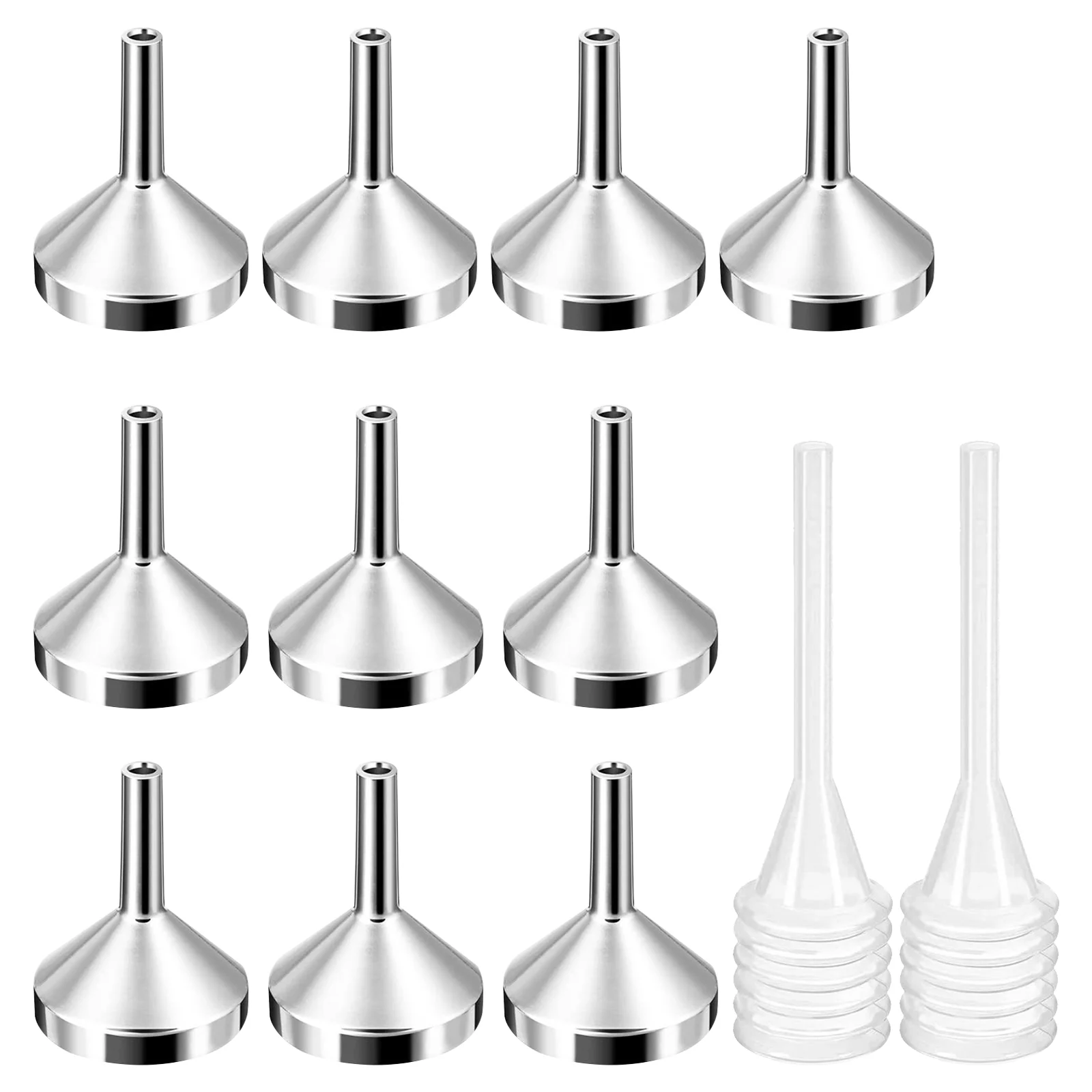 

10 Pcs Mini Funnels Science Laboratory Accessories Supplies with 2 Pcs Dropper