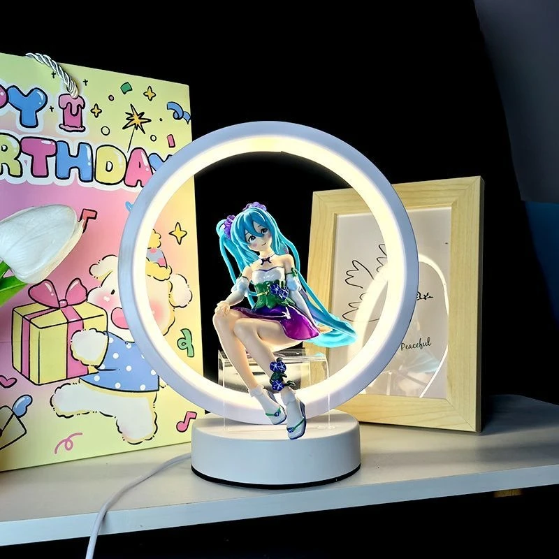 Hatsune Miku anime peripheral creative figure table lamp high-value ...