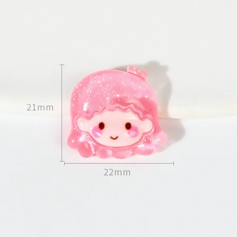 24pcs/Lot Mini Resin Bear Icecream Cupcake Flatback Cabochon Miniature Pattern Applique Ornament Craft DIY Earring Accessories 