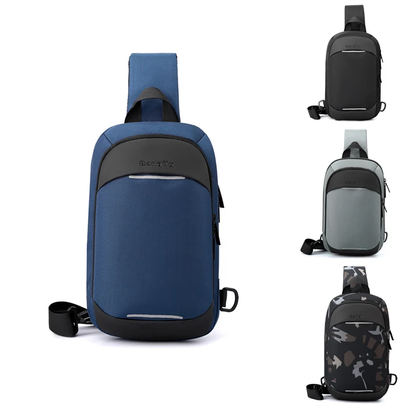 

Fashion Men Clutch Phone Pocket for Men Money Purse Large Capacity Handbag Multifunctional Wear-resistant Chest Pack Zipper Bag