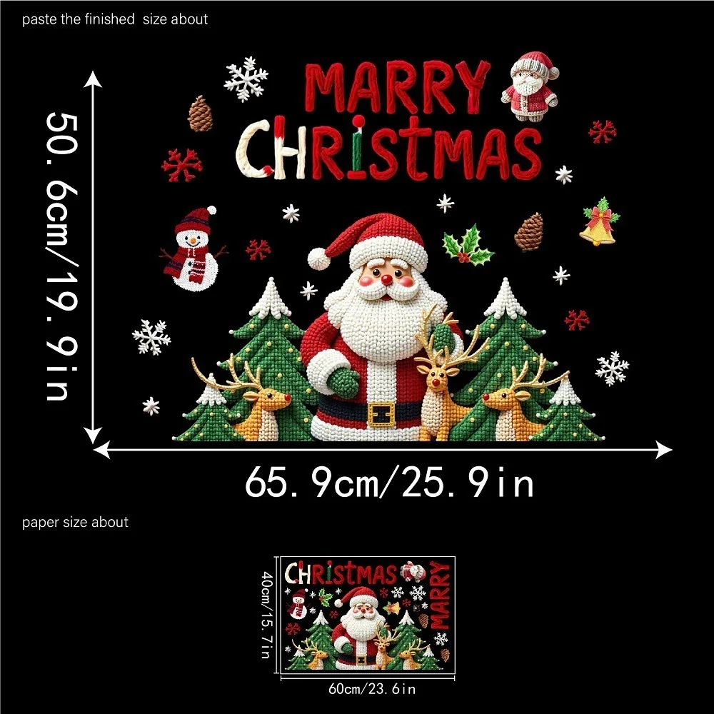 Reusable PVC Christmas Window Stickers for Kids Room