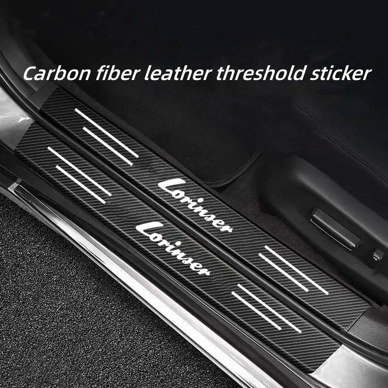 

Car threshold strip anti step protection sticker carbon fiber anti scratch strip suitable for Benz Lorinser LS560MX LX MAYBAC