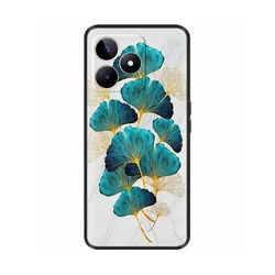 Luxury Black Silicone Soft TPU Phone Case - Stylish Bumper Cover and Protective Shell for Realme Note 50 (01575)