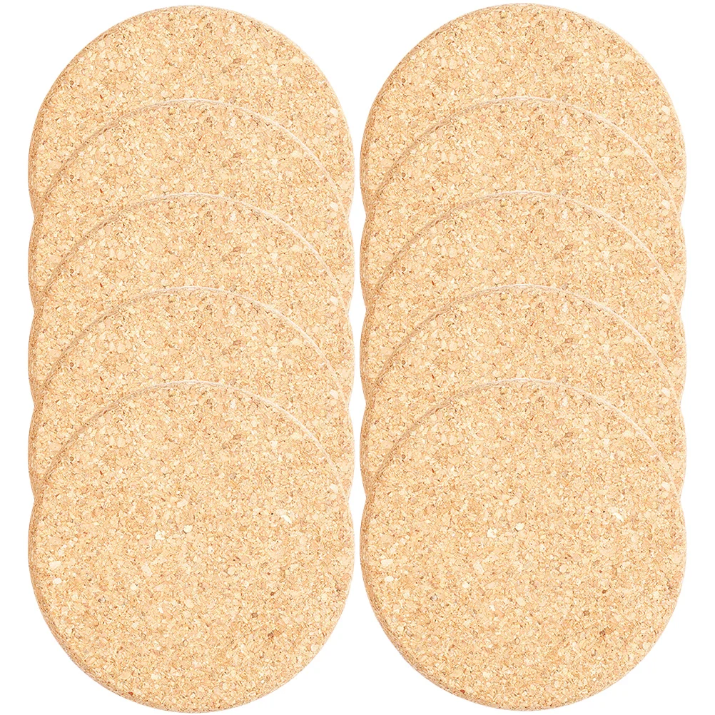 

10 Pcs Flower Pot Mat Round Coaster Cup Coasters Cork Mats Plant Trays Flowerpot Plate Pad Saucer