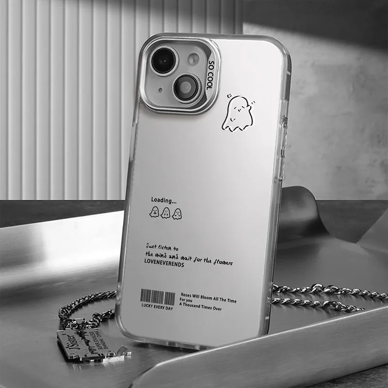 Elegant Senior Ghost Character Case - Sleek and Protective Cover Design