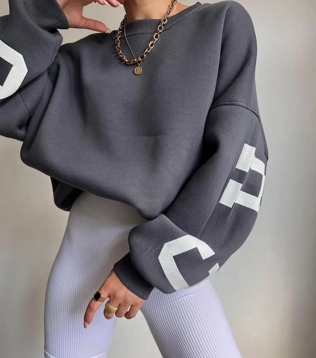 

Print Women's Sweaters Loose thicken Tops Vintage Female Long Sleeve Casual Pullovers Autumn Winter sweatshirts y2k streetwear