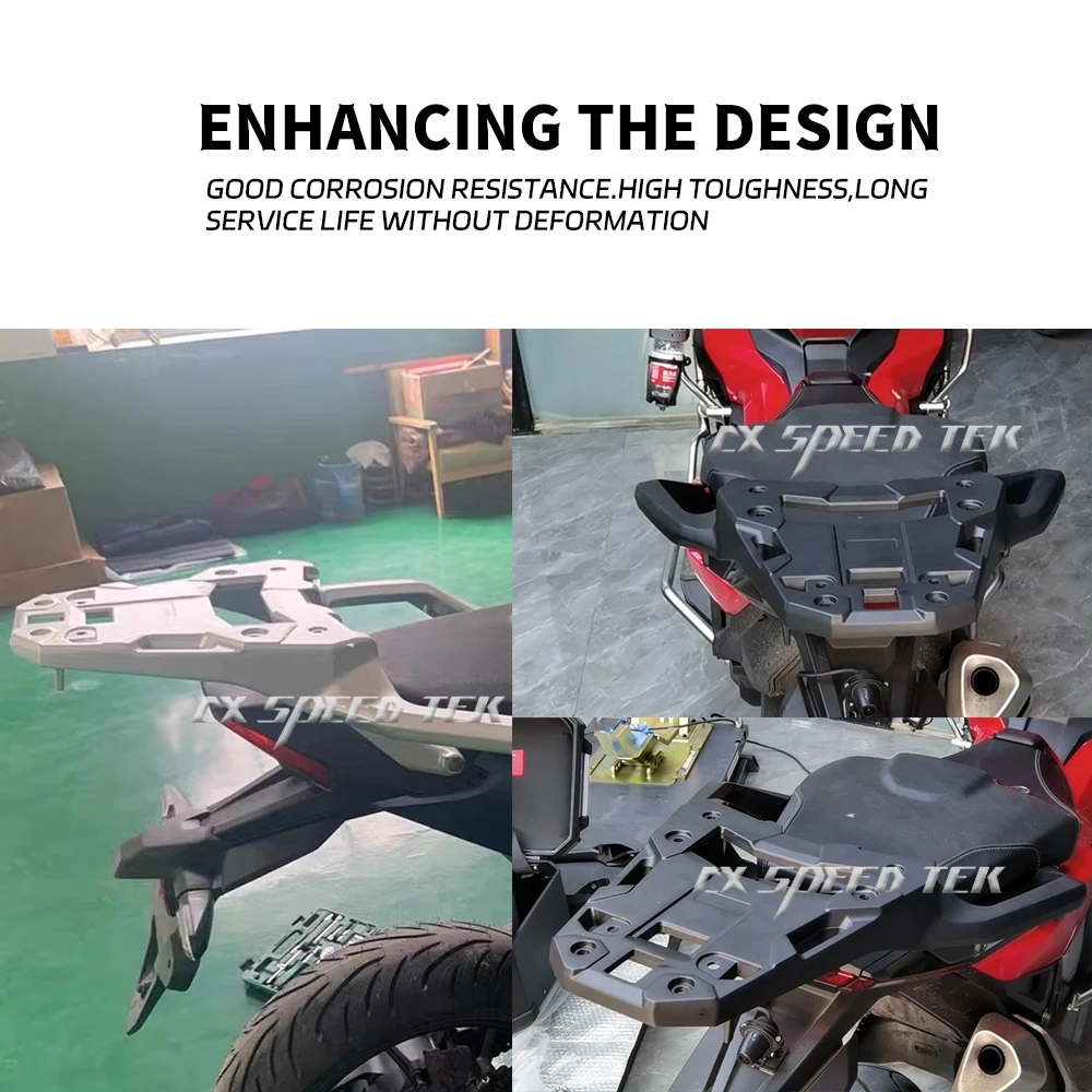 MK 혼다 XADV750 Forza750 750 오토바이 액세서리, 후면 수하물 알루미늄 합금 랙, 화물 랙 2021-2024