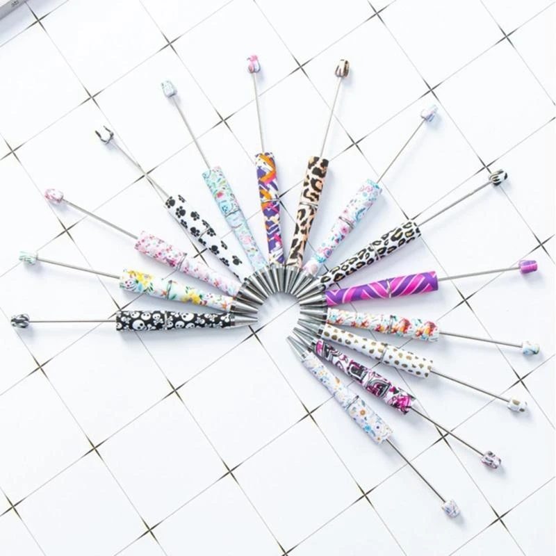PATIKIL Diamant-Perlenstifte – 10 Stück DIY-Kugelschreiber Zum Selbstgestalten | Lila