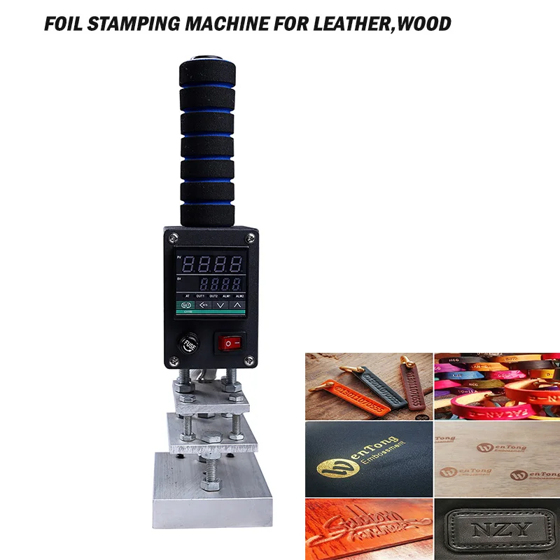 

Digital Leather PU Card Foil Logo Embossing Bronzing Machine Hot Foil Stamping Machine Logo Printer Stamper 5x7CM