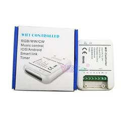 16Million colors Wifi 5 channels RGB/RGBW/WW/CW LED Controller smartphone control music & timer mode magic home wifi controller