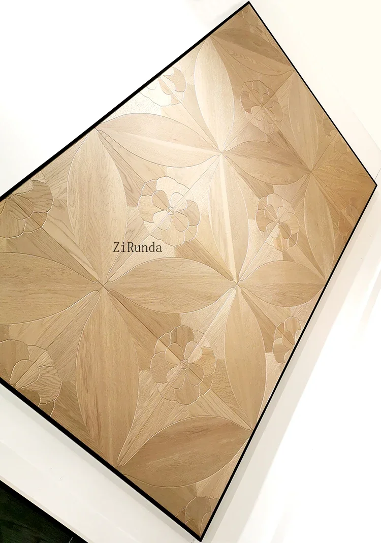 Solid wood composite parquet floor metal paint silver powder living room bedroom study corridor environmental protection