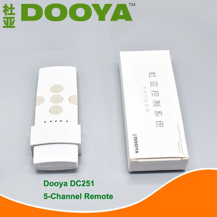 Original Dooya DC250 Single Remote Controller Hand-Operate 5-Channel Remote DC251  for Dooya 433mhz Curtain Motor DT52E,KT82TN