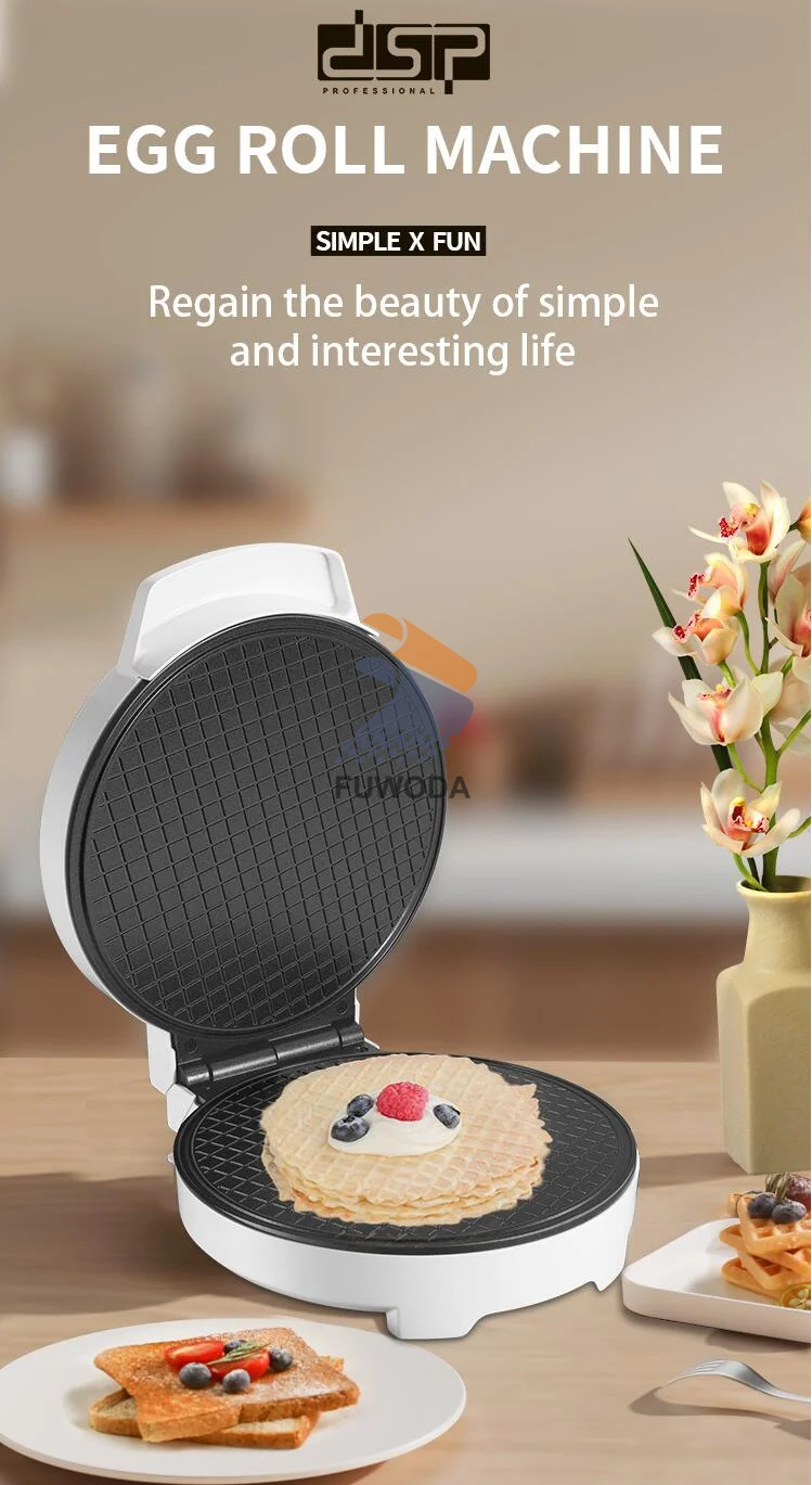 Description Picture 3 of itemHot Waffle Maker Non-stick Coated Plate Heat Insulated Handle Household Kitchen Automatic Non-Stick Egg Roll Roti Machine