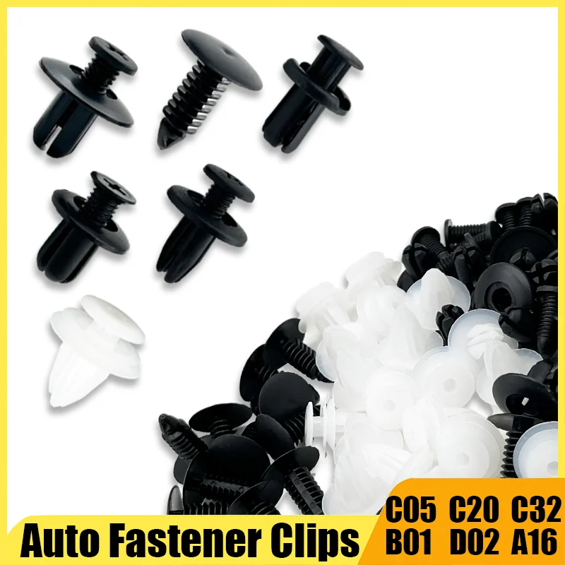 Auto Fastener Clip Plastic Rivet Fastener Screw Car Bumper Fender Rivet Car Clip 8mm for Toyota Focus Kia Nissan Yamaha