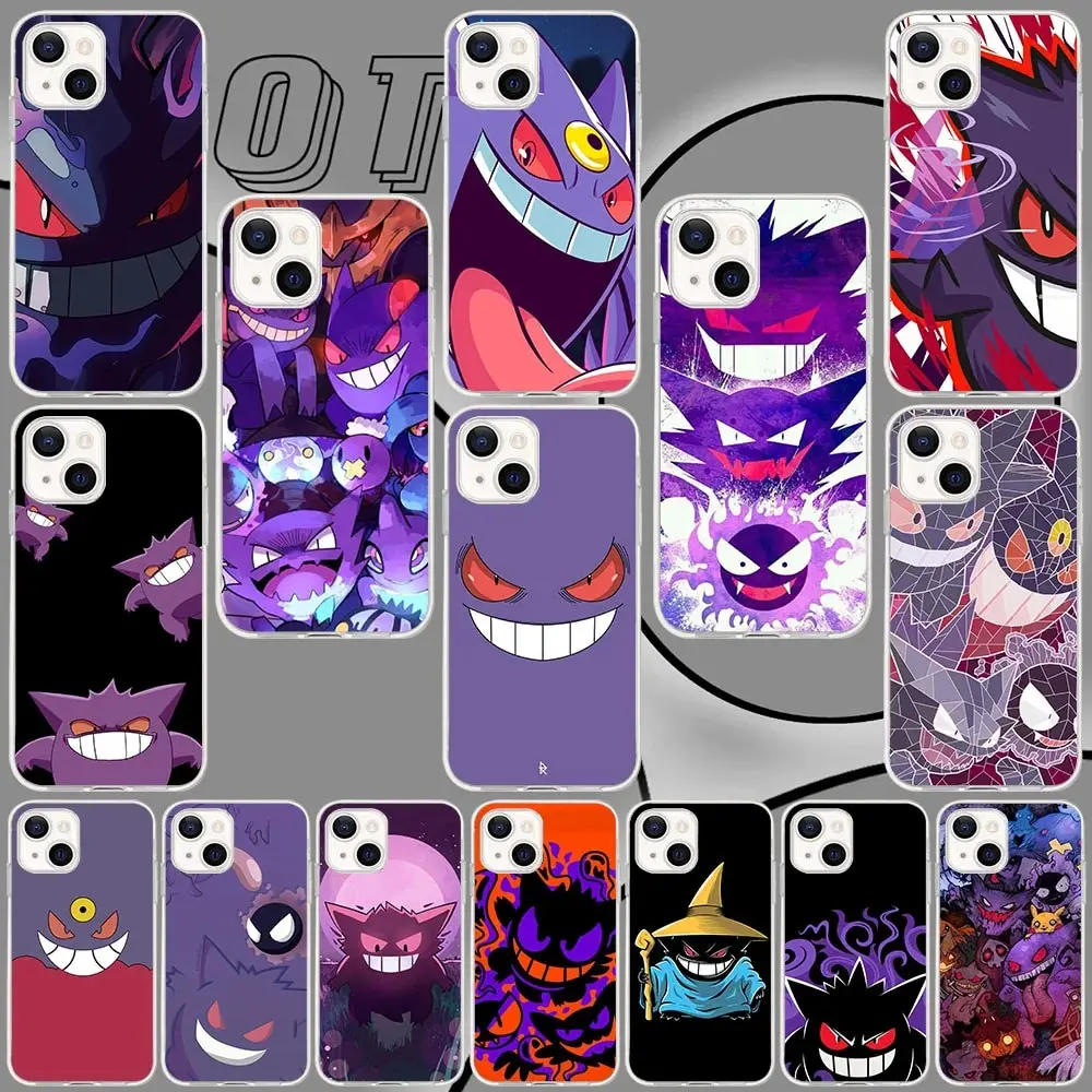 Sw-55 Pokemon Gengar Custodia In Silicone Per Moto G50 G6 G8 One Zoom Ace Action Fusion Hyper Pro Plus Play Power