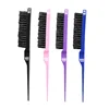 1 Pcs Pro Salon Hair Brushes Comb Slim Line Teasing Back Combing Hair Brush Slim Line Styling Tools DIY Kit Wholesale Hair Combs 1
