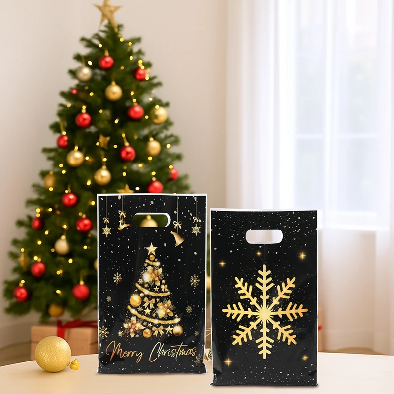 10/25/50 Stück Weihnachtsgeschenk Handtaschen Weihnachtsfeier Dekoration 2023 Weihnachten Weihnachtsmann Süßigkeitentüten Navidad Natal Neujahrsgeschenk 2026 – Detail 8