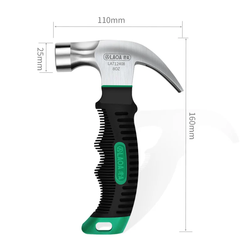 Mini Claw Hammer 8OZ Nail Hammer Tool Steel Woodworking Striking and Electronic Tools