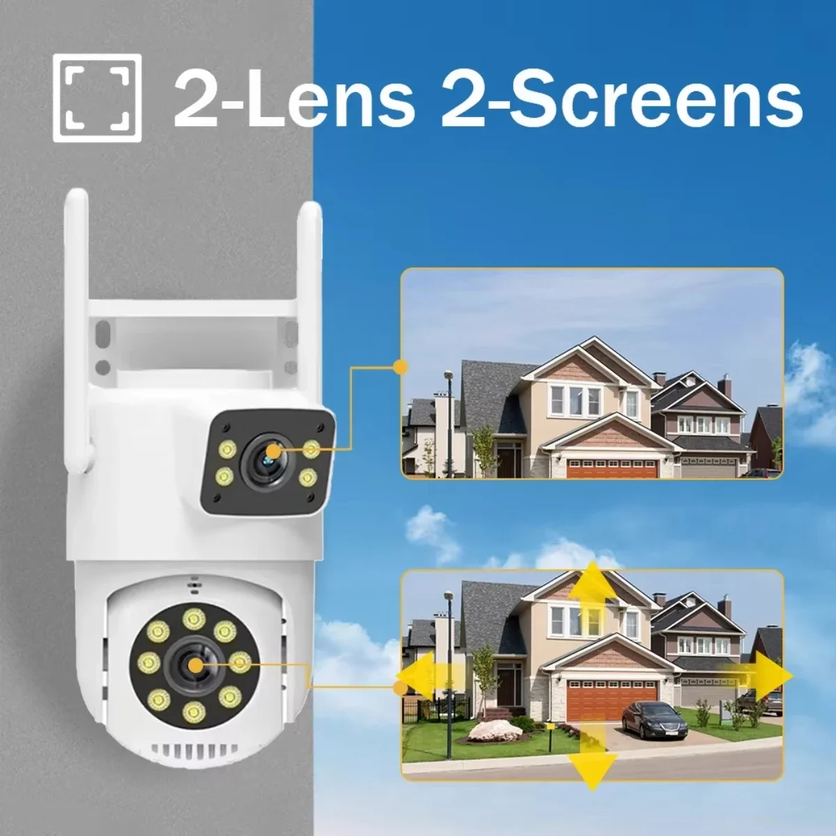 8채널 NVR 무선 8MP WIFI IP 듀얼 렌즈 카메라 키트 가정용 보안 시스템 감시 비디오 레코더 7인치 LCD 모니터 ICsee 앱