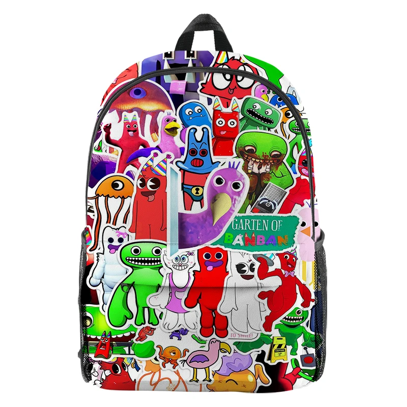 

3D Print Garten of Banban Backpacks Lightweight Rucksack Students Cartoon School Bags Banban Garten Travel Backpack Kids Bookbag