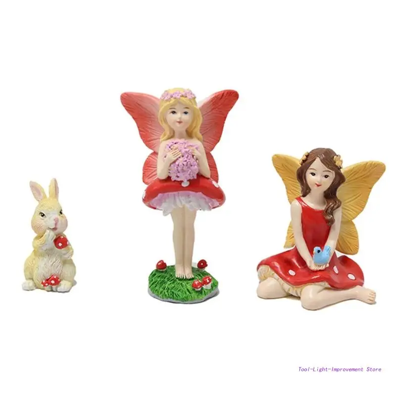 

Fairy Garden Accessories Kit Miniature Mushroom Fairy Indoor Outdoor Yard Decor